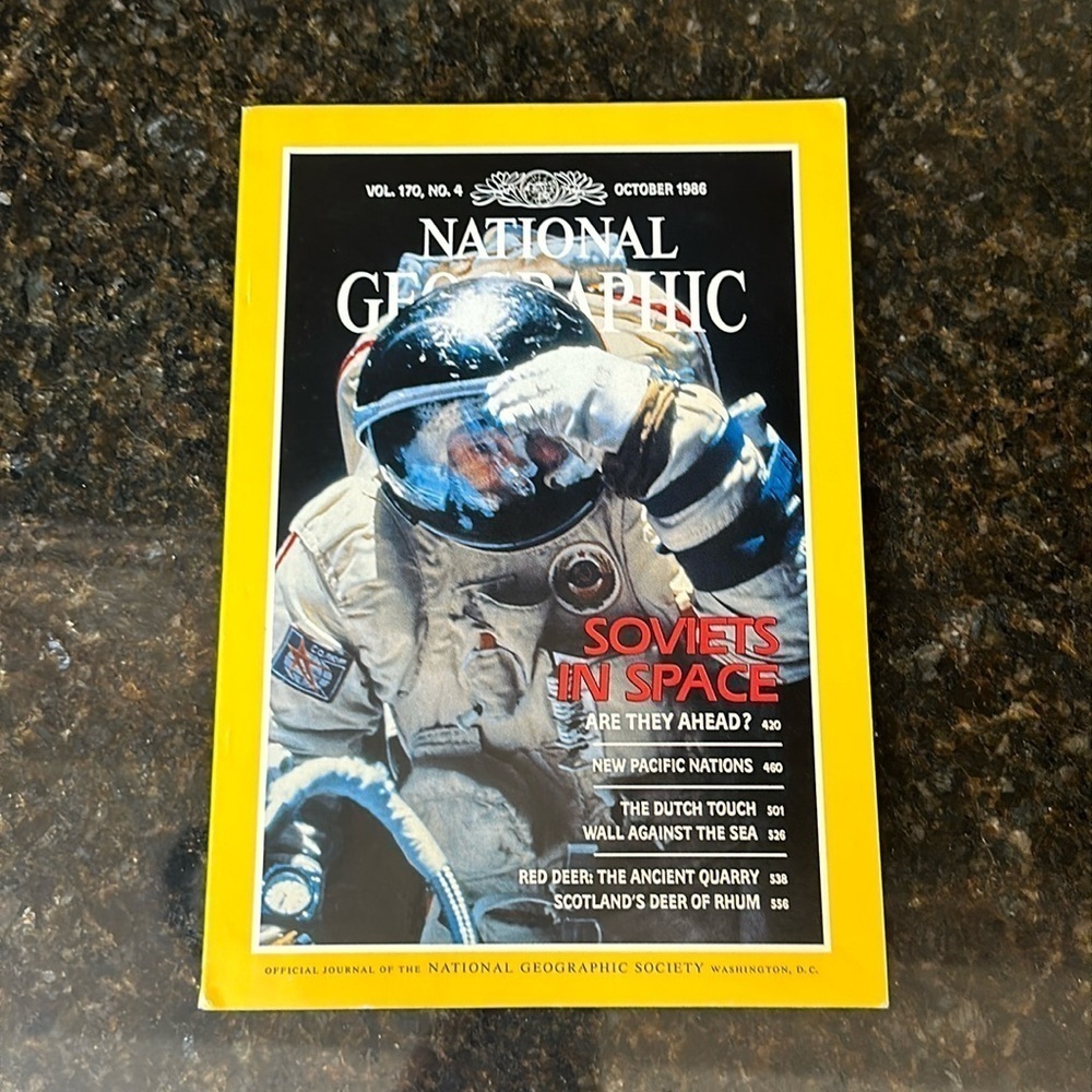 ❤️ NATIONAL GEOGRAPHIC OCTOBER 1986 SOVIETS IN SPACE - Picture 2 of 5